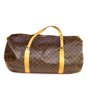 Louis Vuitton Sac Polochon Monogram Canvas Boston Bag Brown
